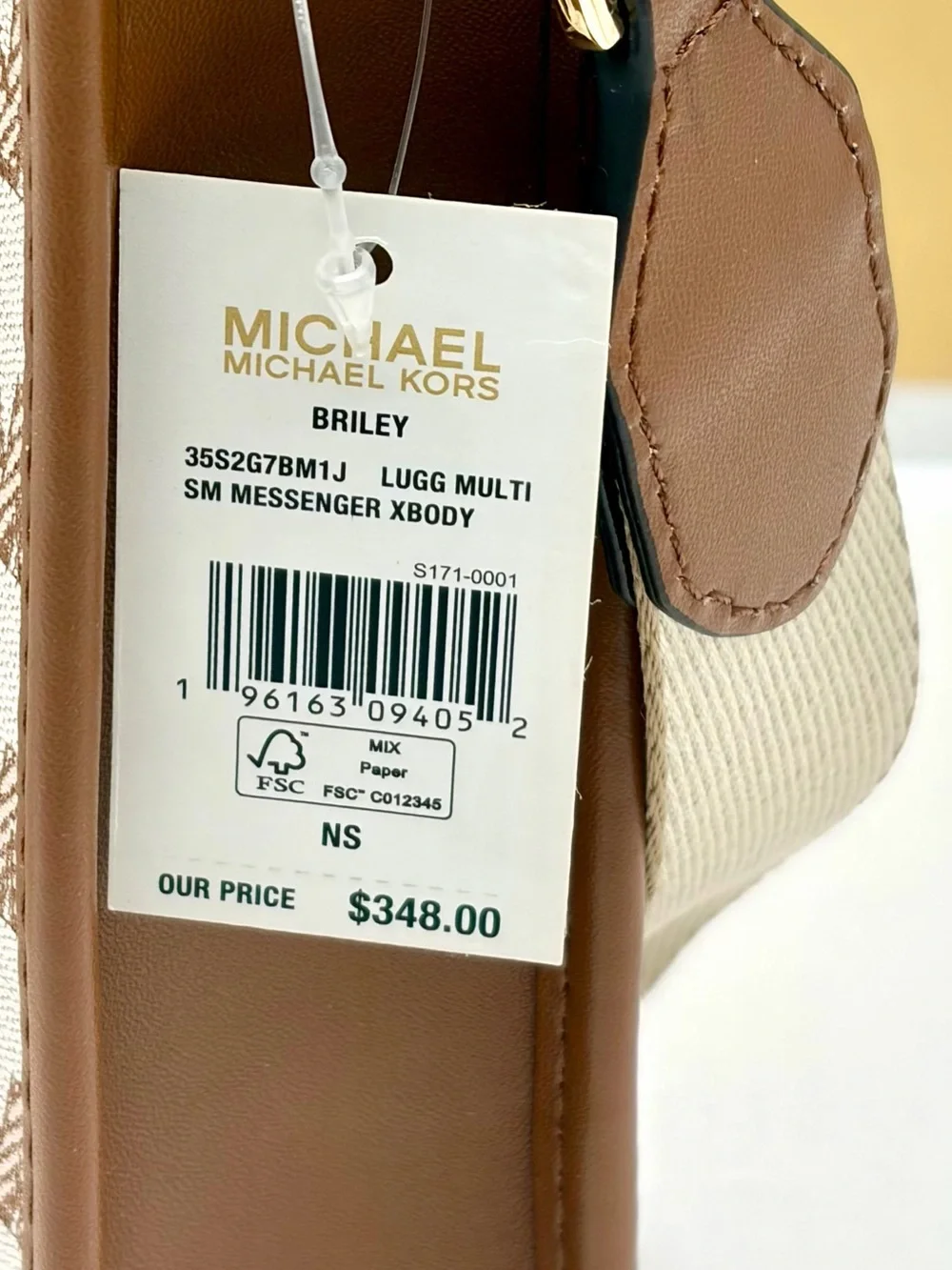 Michael Kors Briley Small Logo Messenger Crossbody Bag